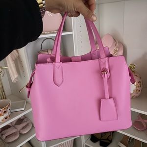 Target triple compartment satchel handbag